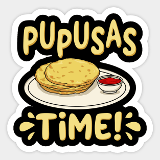 Pupusas Time Sticker